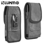 LUXMO Large Horizontal Universal Pouch w/ Dual Card Slots - Dark Denim Fabric (Retail Packaging)