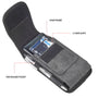 LUXMO Large Horizontal Universal Pouch w/ Dual Card Slots - Dark Denim Fabric (Retail Packaging) - LPLGGF-EUV3-BK-C-4.jpg