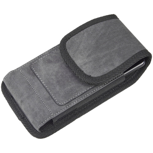 LUXMO Large Horizontal Universal Pouch w/ Dual Card Slots - Dark Denim Fabric (Retail Packaging) - LPLGGF-EUV3-BK-C-6.jpg