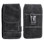 LUXMO Large Horizontal Universal Pouch w/ Dual Card Slots - Black Denim Fabric (Retail Packaging) - LPLGGF-EUV3-INK-C-3.jpg