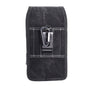 LUXMO Large Horizontal Universal Pouch w/ Dual Card Slots - Black Denim Fabric (Retail Packaging) - LPLGGF-EUV3-INK-C-6.jpg