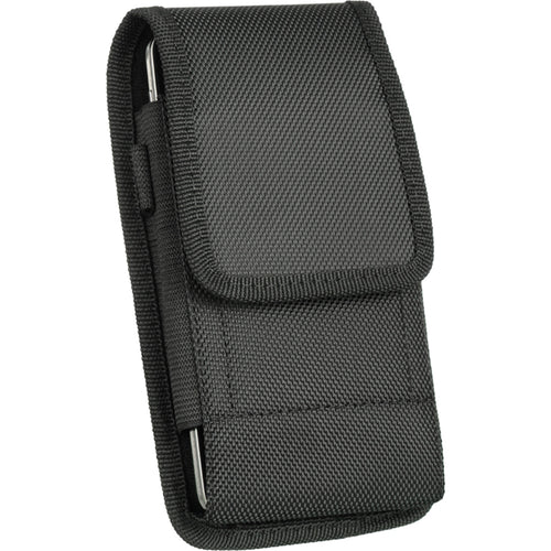LUXMO Extra Large Vertical Horizontal Nylon Pouch - Black - LPOTX-EUV-BK-1.jpg
