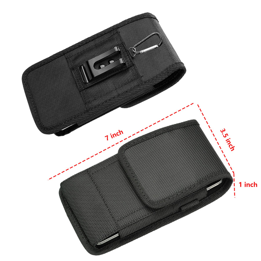 LUXMO Extra Large Vertical Horizontal Nylon Pouch - Black - LPOTX-EUV-BK-7.jpg