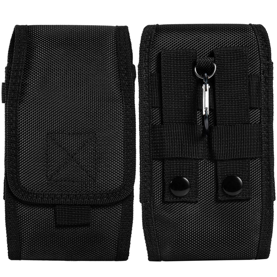 LUXMO Extra Large Vertical Universal Nylon Pouch w/ Card Slot - Black - LPOTX-EUV4-BK-1.jpg