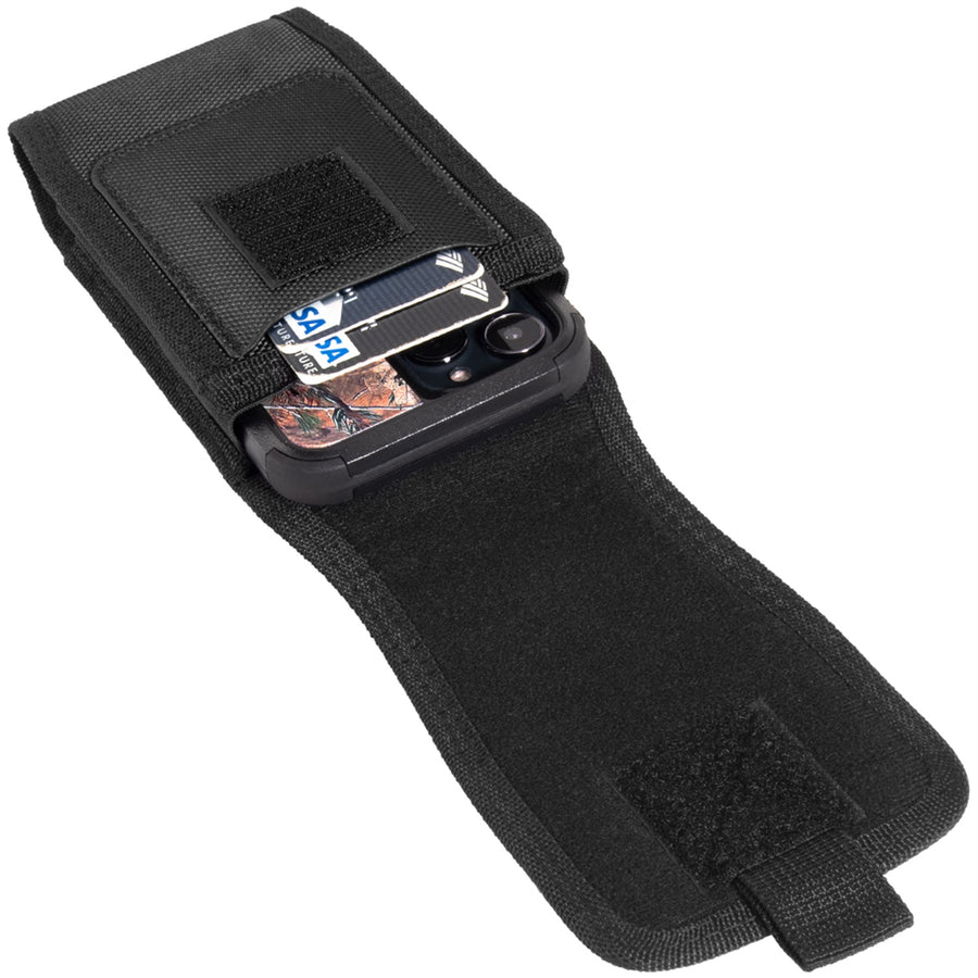 LUXMO Extra Large Vertical Universal Nylon Pouch w/ Card Slot - Black - LPOTX-EUV4-BK-4.jpg