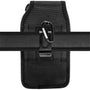 LUXMO Extra Large Vertical Universal Leather Pouch w/ Front Buckle - Black (Retail Packaging) - LPOTX-EUV5-BK-C-5.jpg