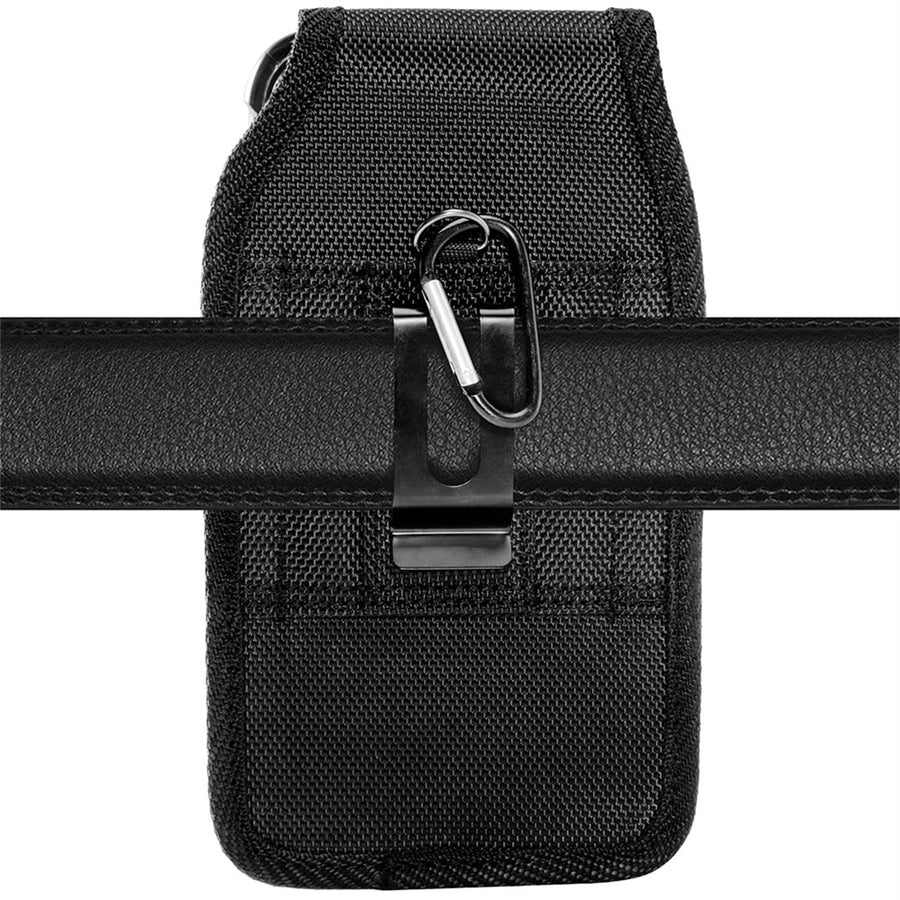 LUXMO Extra Large Vertical Universal Leather Pouch w/ Front Buckle - Black (Retail Packaging) - LPOTX-EUV5-BK-C-5.jpg