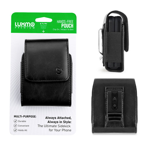 LUXMO Extra Small Vertical Universal Leather Pouch - Black (Retail Packaging) - LPU45-LU44-VBK-C-2.jpg