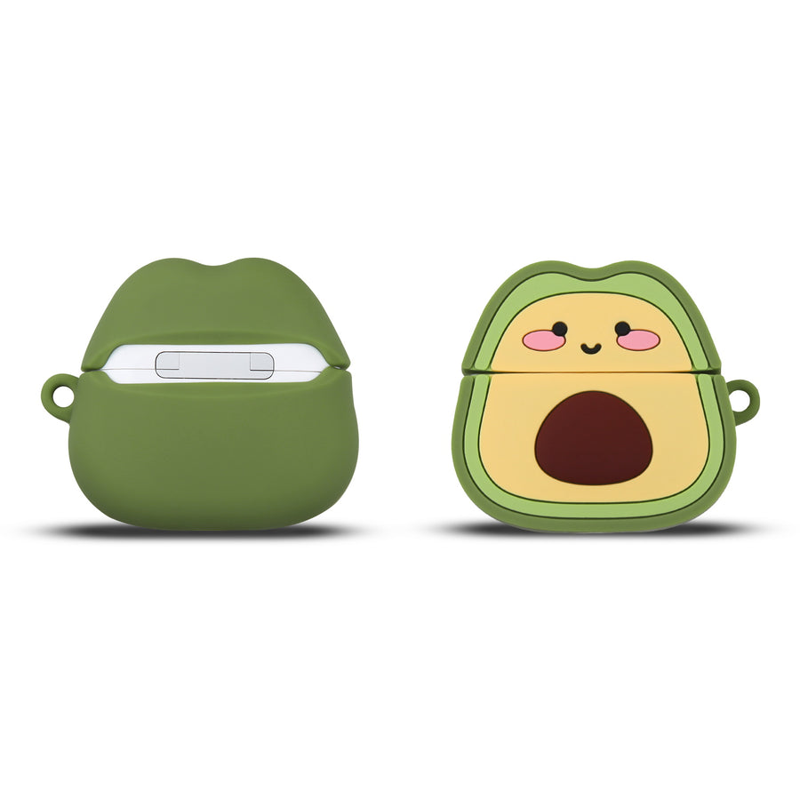 MyBat 3D Cartoon Silicone Case for Apple AirPods 3 with Wireless Charging Case - Avocado - MAIRP3CASK112-5.jpg