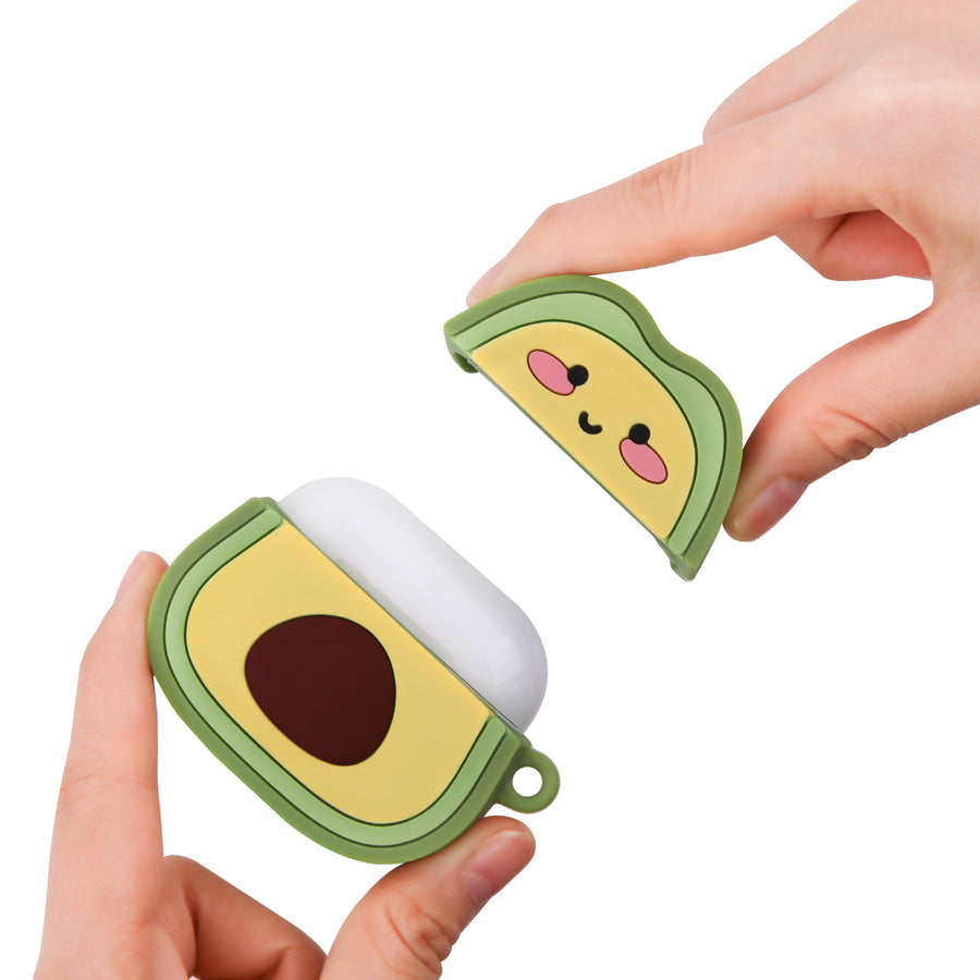 MyBat 3D Cartoon Silicone Case for Apple AirPods 3 with Wireless Charging Case - Avocado - MAIRP3CASK112-7.jpg