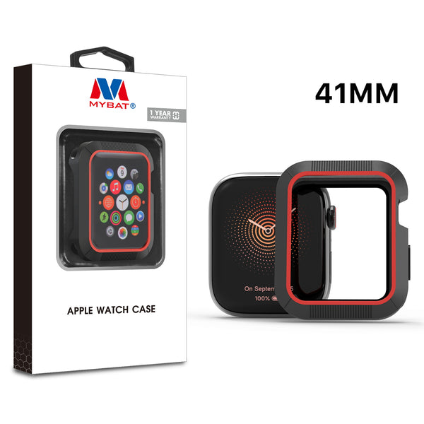 MyBat Halo Case for Apple Watch Series 7 41mm/Watch Series 9 41mm / Watch Series 8 41mm - Black / Red - MAPWH41CSCAMS002-1.jpg