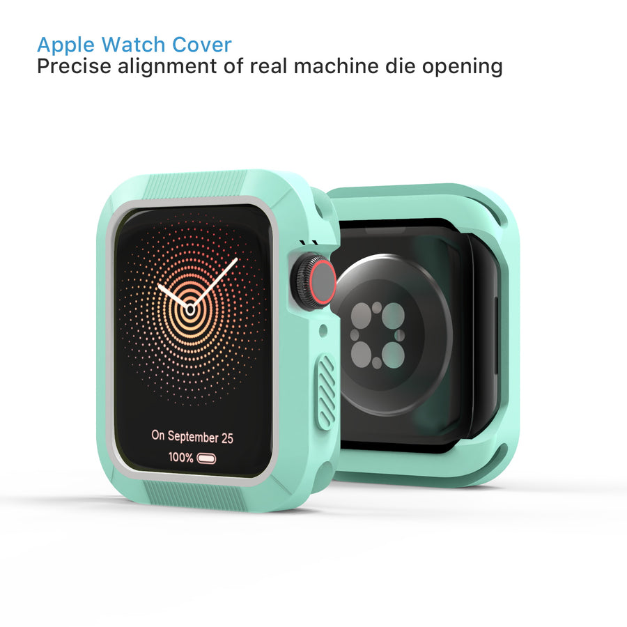 MyBat Halo Case for Apple Watch Series 7 41mm/Watch Series 9 41mm / Watch Series 8 41mm - Teal Green / White - MAPWH41CSCAMS004-4.jpg