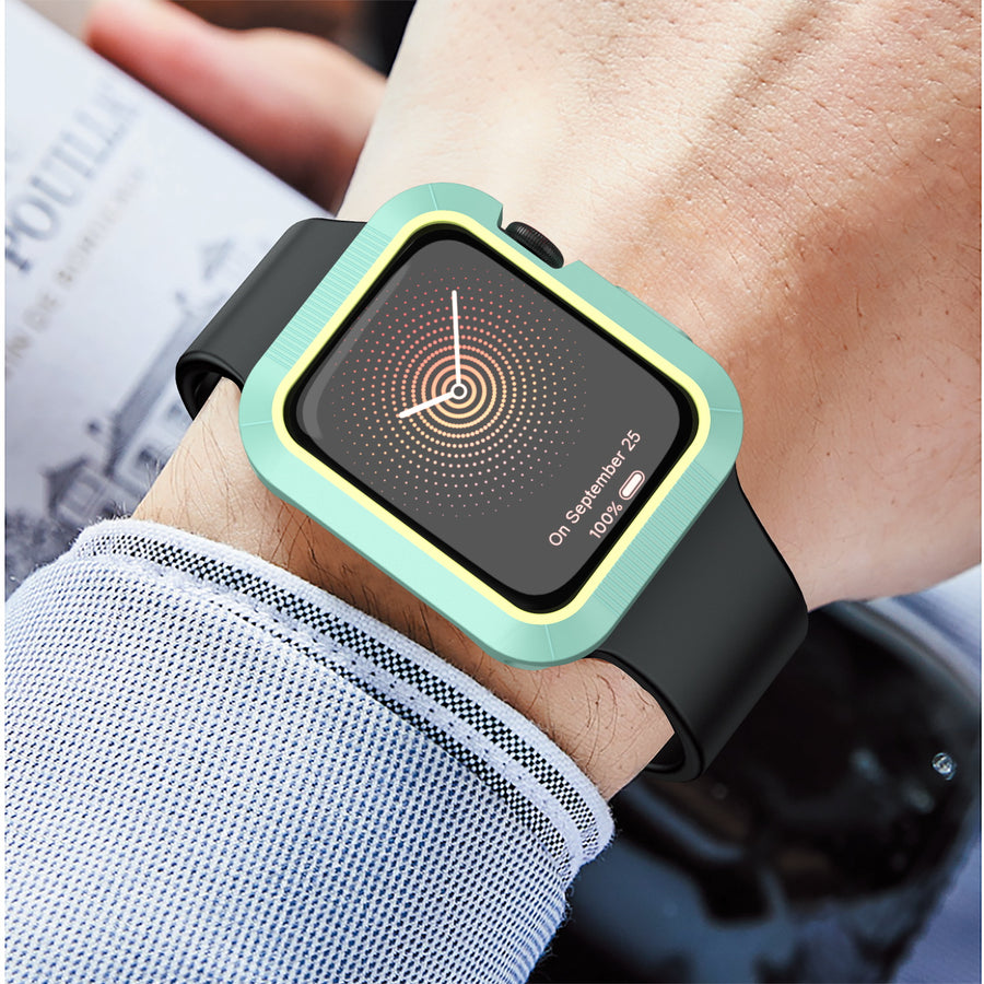 MyBat Halo Case for Apple Watch Series 7 41mm/Watch Series 9 41mm / Watch Series 8 41mm - Teal Green / White - MAPWH41CSCAMS004-6.jpg