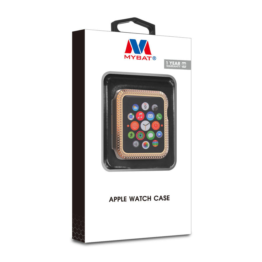 MyBat Apple Watch Case (with Diamonds) for Apple Watch Series 7 41mm/Watch Series 9 41mm / Watch Series 8 41mm - Electroplated Rose Gold - MAPWH41CSFSSC033-8.jpg