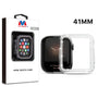 MyBat Apple Watch Case (with Diamonds) for Apple Watch Series 7 41mm/Watch Series 9 41mm / Watch Series 8 41mm - Transparent Clear