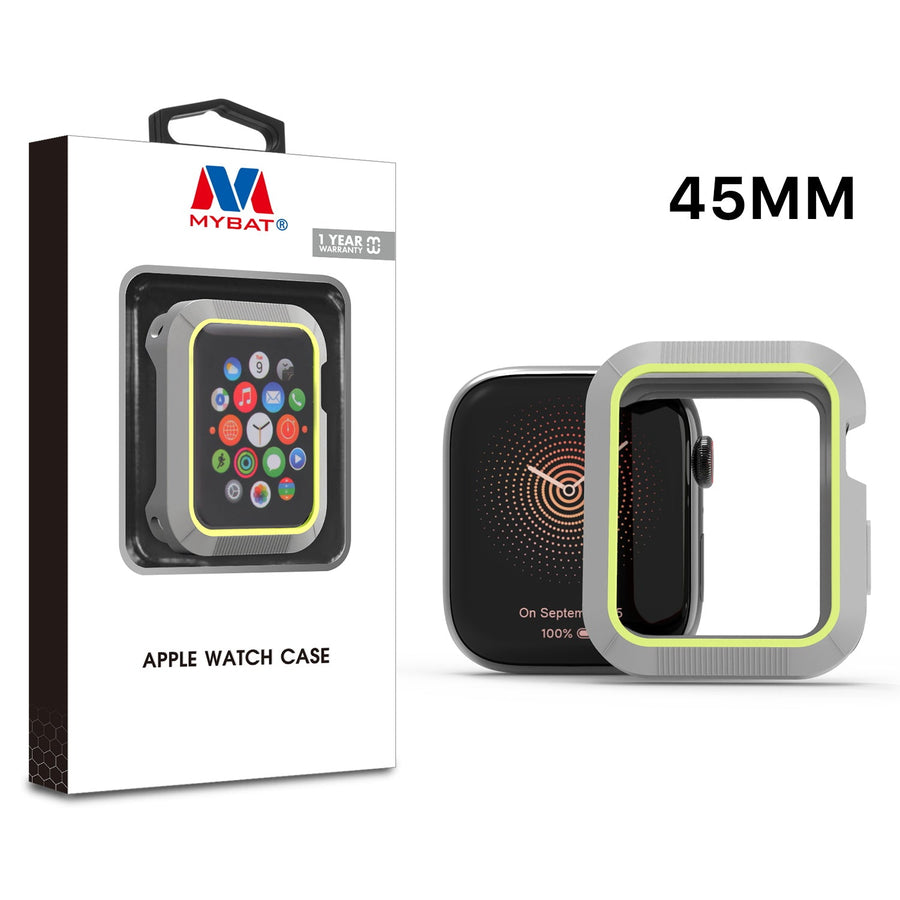 MyBat Halo Case for Apple Watch Series 7 45mm/Watch Series 9 45mm / Watch Series 8 45mm - Gray / Green