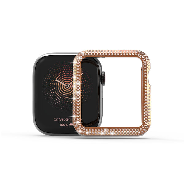 MyBat Apple Watch Case (with Diamonds) for Apple Watch Series 7 45mm/Watch Series 9 45mm / Watch Series 8 45mm - Electroplated Rose Gold - MAPWH45CSFSSC033-2.jpg