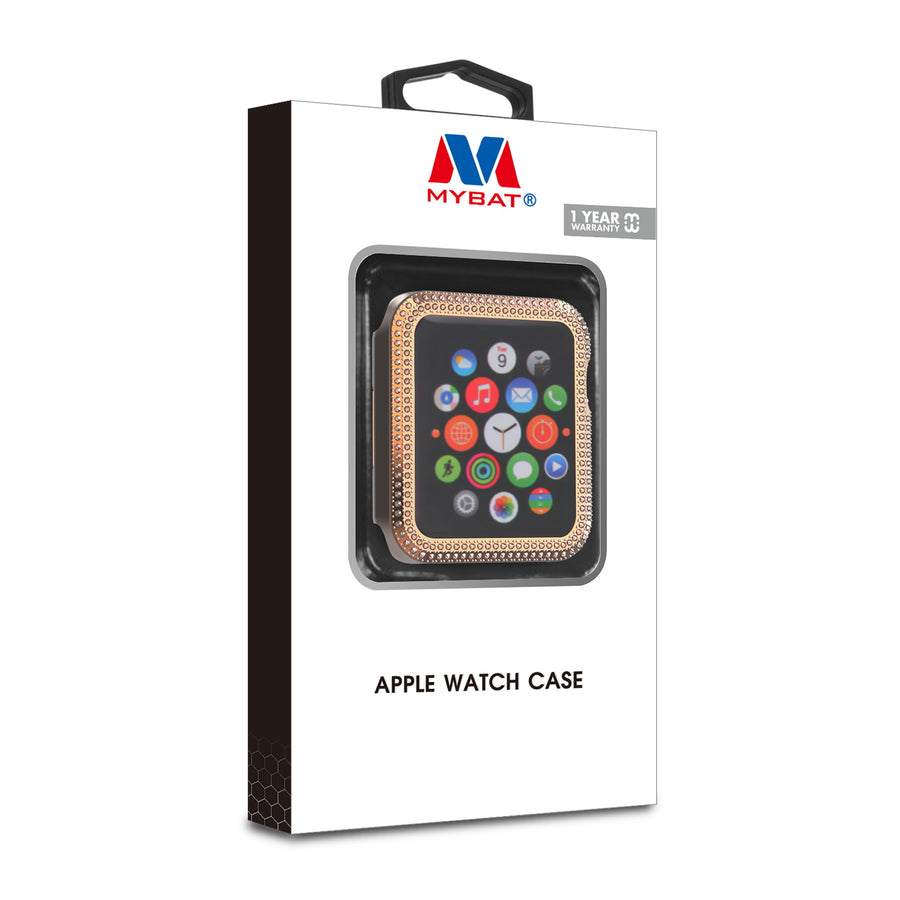MyBat Apple Watch Case (with Diamonds) for Apple Watch Series 7 45mm/Watch Series 9 45mm / Watch Series 8 45mm - Electroplated Rose Gold - MAPWH45CSFSSC033-8.jpg
