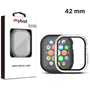 MyBat Fusion Protector Case (with Tempered Glass Screen Protector) for Apple Watch Series 10 42mm / Watch Series 11 42mm - Transparent Clear