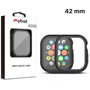 MyBat Fusion Protector Case (with Tempered Glass Screen Protector) for Apple Watch Series 10 42mm / Watch Series 11 42mm - Black