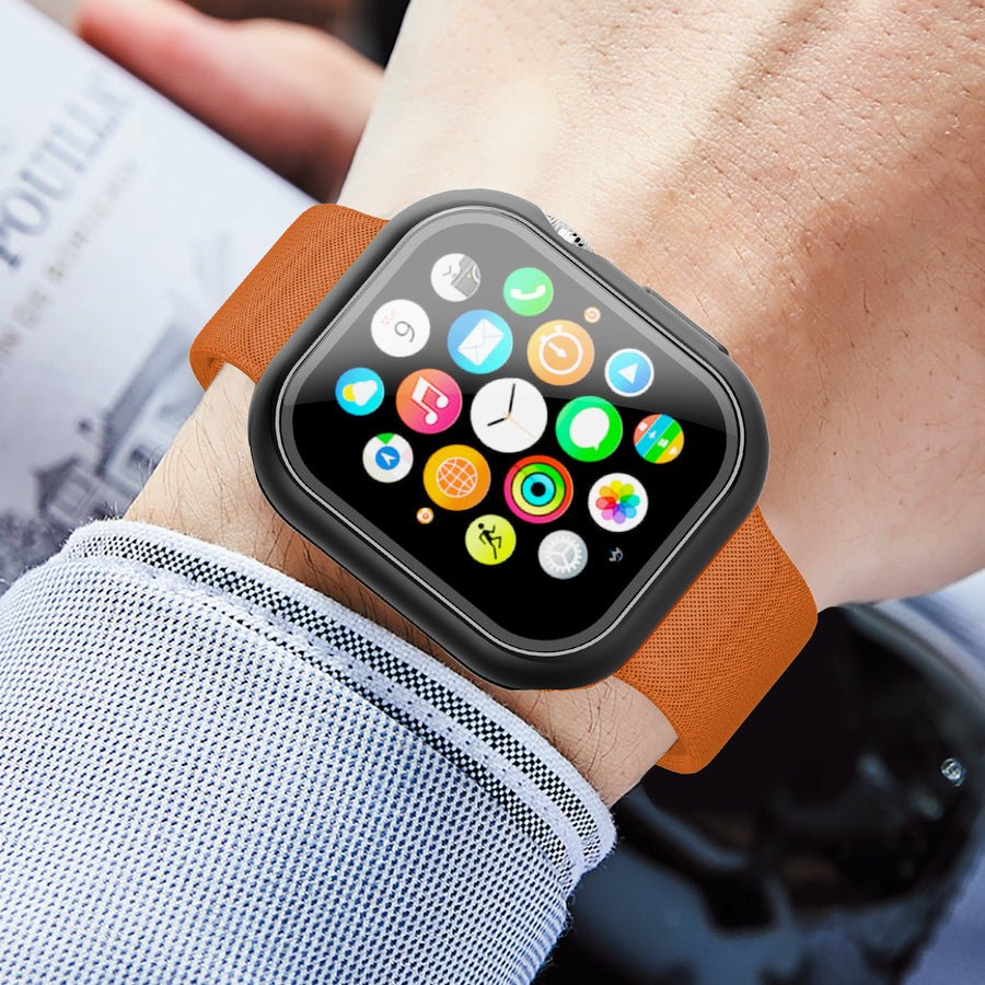 MyBat Fusion Protector Case (with Tempered Glass Screen Protector) for Apple Watch Series 10 42mm / Watch Series 11 42mm - Black - MAWHS1042CSFSSC005-6.jpg