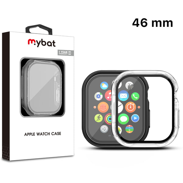 MyBat Fusion Protector Case (with Tempered Glass Screen Protector) for Apple Watch Series 10 46mm / Watch Series 11 46mm - Transparent Clear - MAWHS1046CSFSSC004-1.jpg
