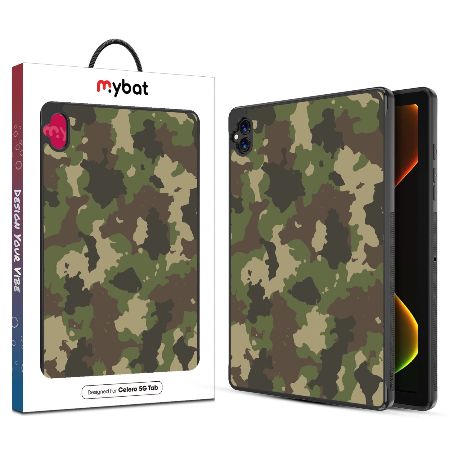 MyBat Design Lab Series Case for Boost Celero5G TAB - Army Camouflage