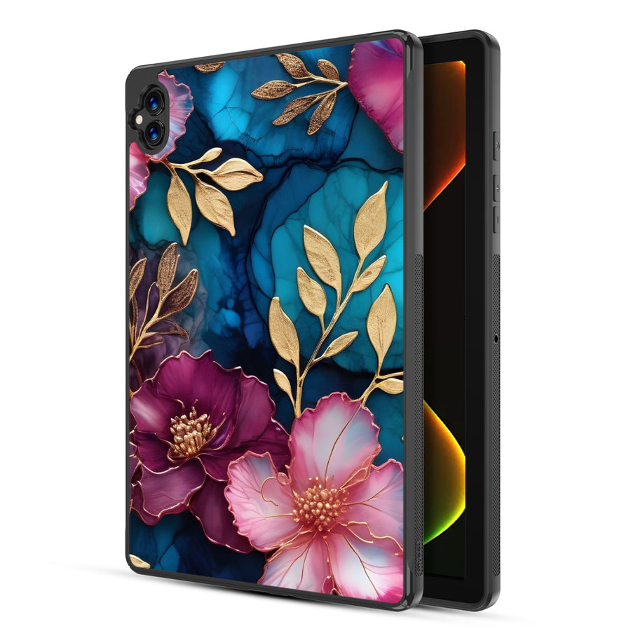 MyBat Design Lab Series Case for Boost Celero5G TAB - Gilded Petals - MBTC5GTABCSLESMP188-2.jpg