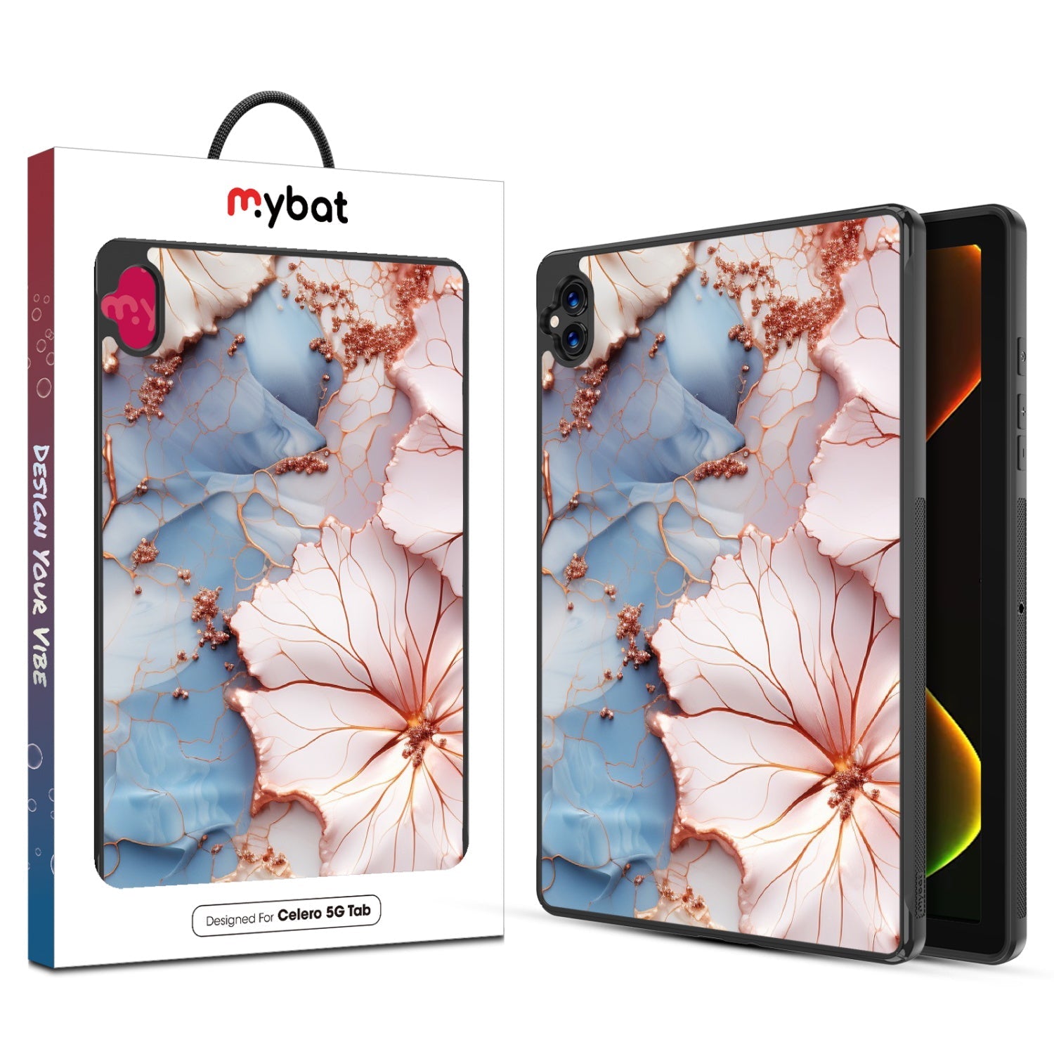 MyBat Design Lab Series Case for Boost Celero5G TAB - Petal Veins
