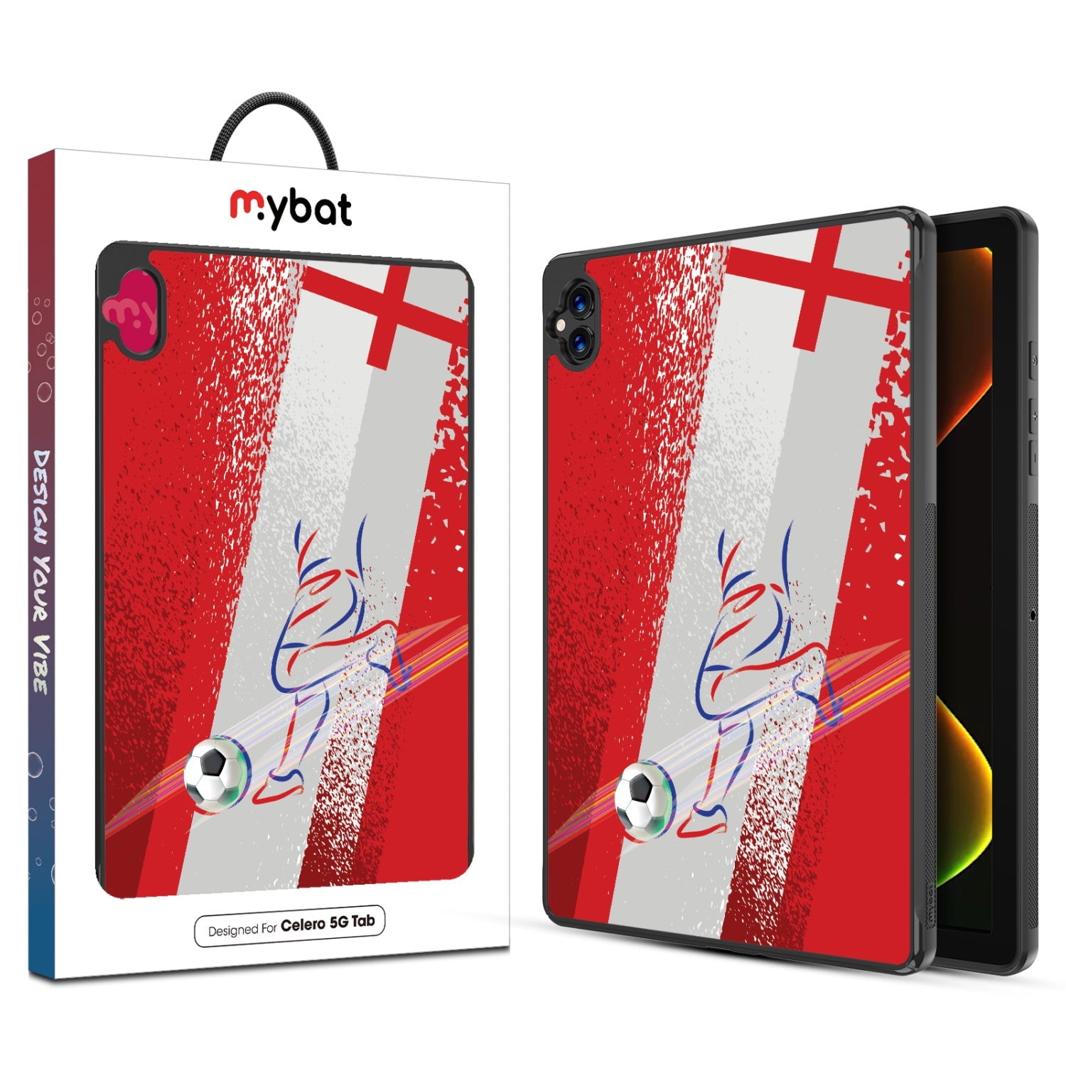 MyBat Design Lab Series Case for Boost Celero5G TAB – England Soccer
