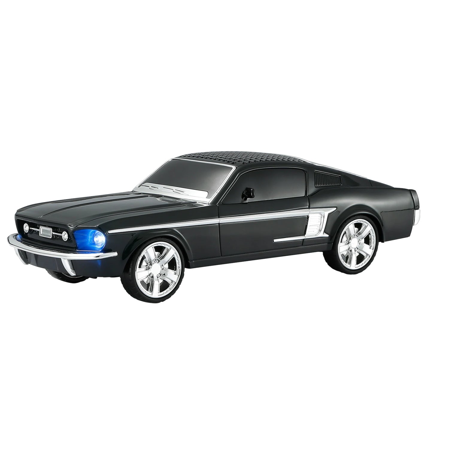 MaxPower Mustang Style Bluetooth Speaker With Front Flashing Led Ligts - Black
