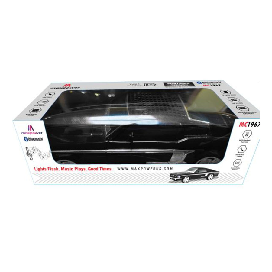 MaxPower Mustang Style Bluetooth Speaker With Front Flashing Led Ligts - Black - MC1967-BK-6.jpg