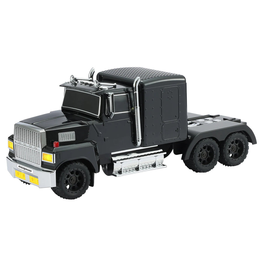 MaxPower Big Rig Diesel Truck Style Portable Bluetooth Speaker with LED Lights - Black