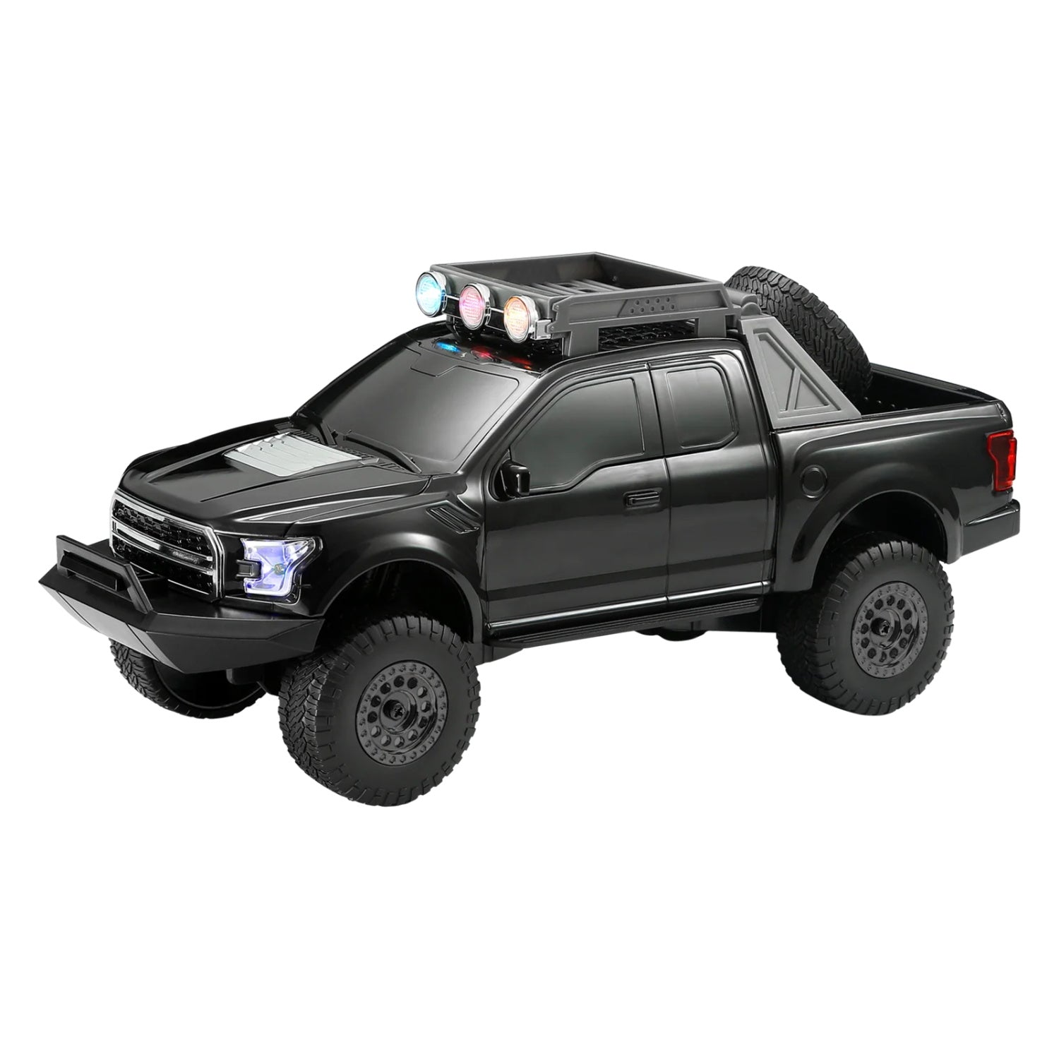 MaxPower Pick Up Style Bluetooth Truck with Front Flashing LED Lights - Black