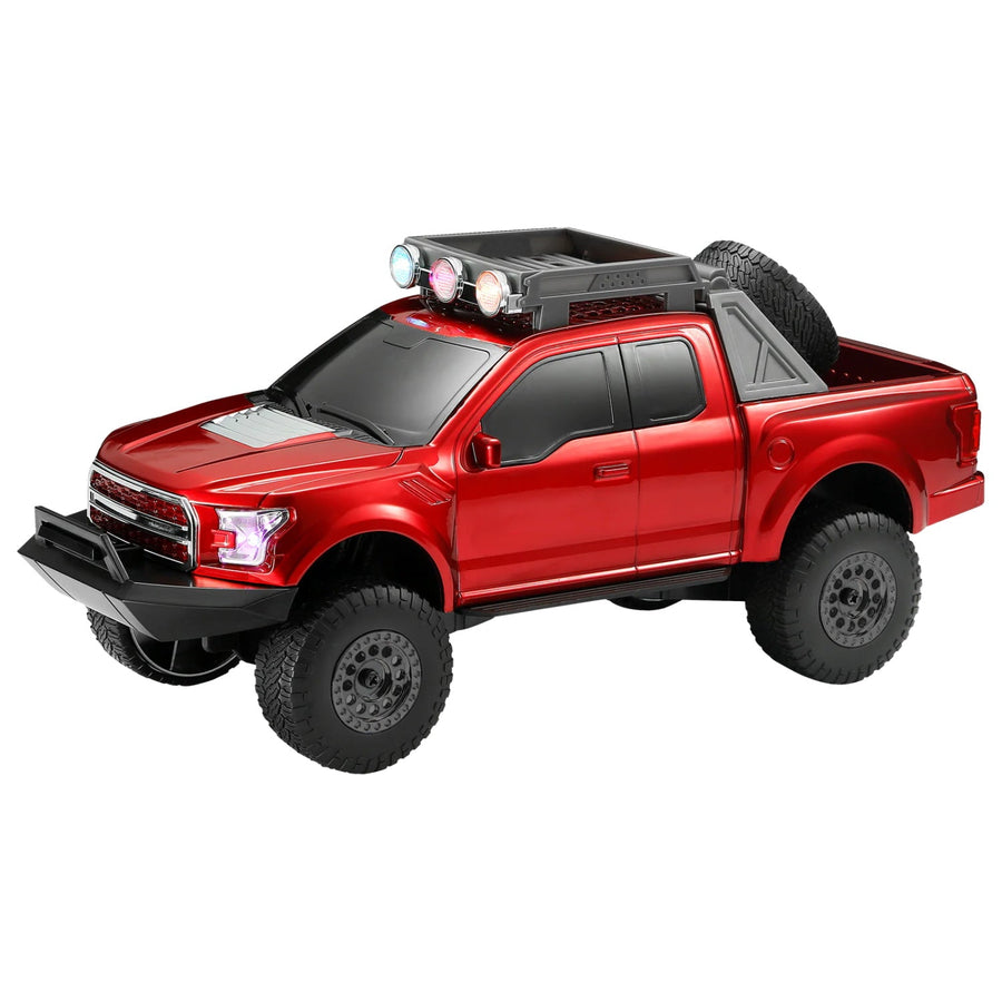 MaxPower Pick Up Style Bluetooth Truck with Front Flashing LED Lights - Red