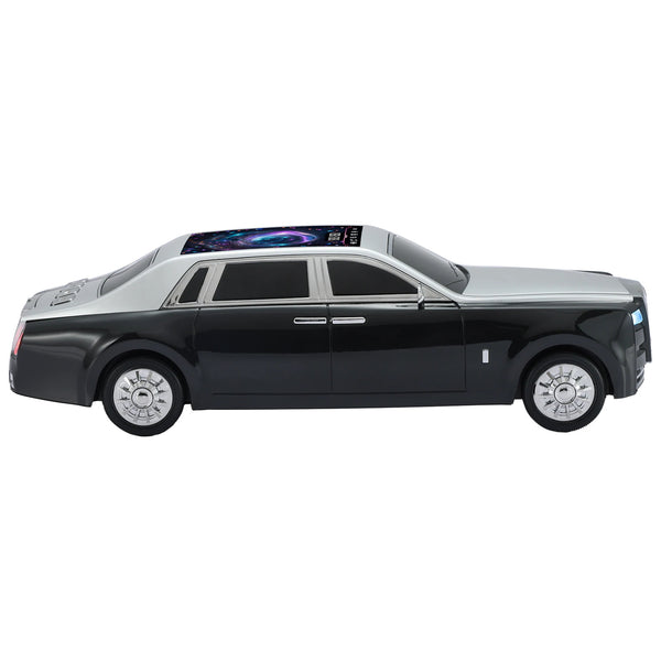 MaxPower Bluetooth Car speaker with front flashing LED lights and top LED light panel with dancing lights - Black - MC610-BK-1.JPG