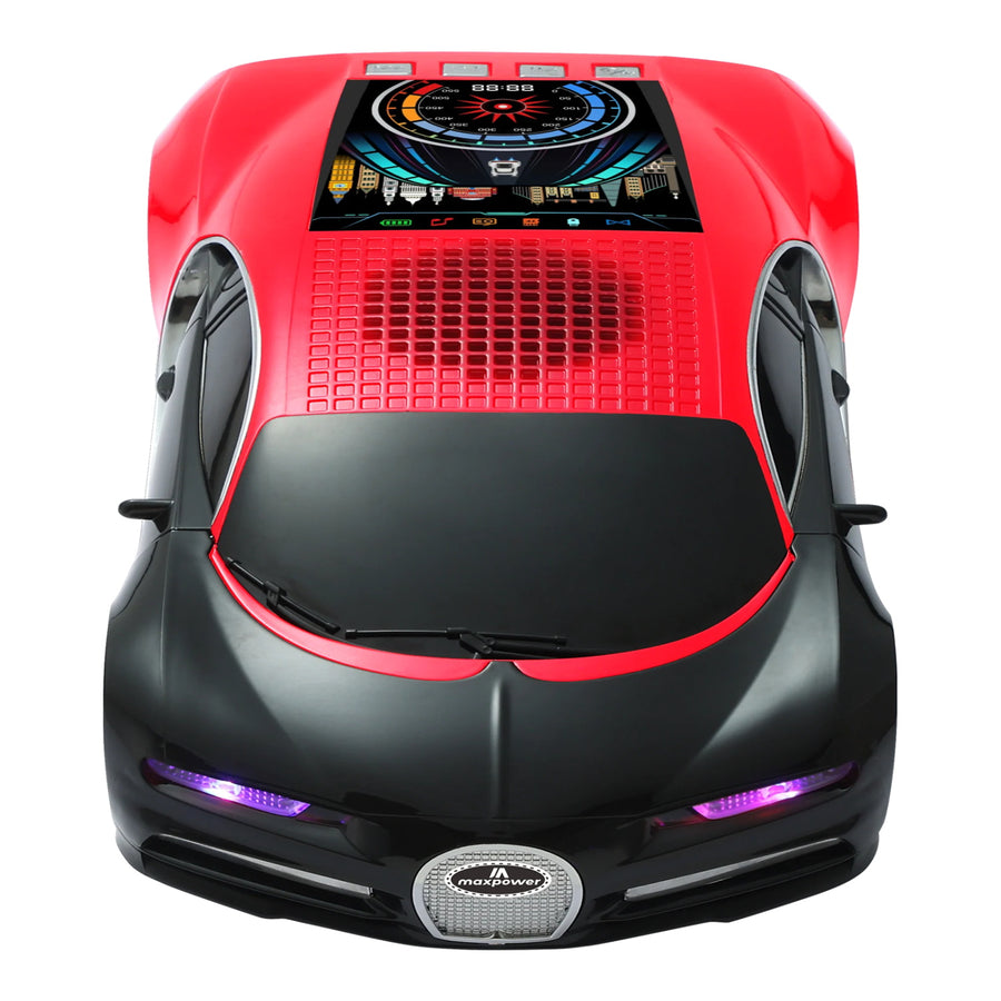 MaxPower Bugatti Style Bluetooth Speaker with LED Lights + Digital Display - Red / Black - MC660-RD-2.jpg
