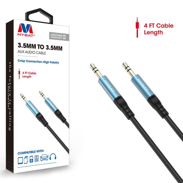 MyBat 3.5mm Male to 3.5mm Male Audio Cable - 4FT - Black - MCB33MO08B12-1.jpg