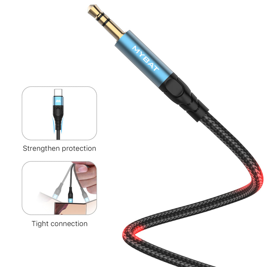 MyBat 3.5mm Male to 3.5mm Male Audio Cable - 4FT - Black - MCB33MO08B12-5.jpg