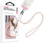 MyBat Tether Crossbody Strap + USB-C Charging Cable - 4FT - Pink