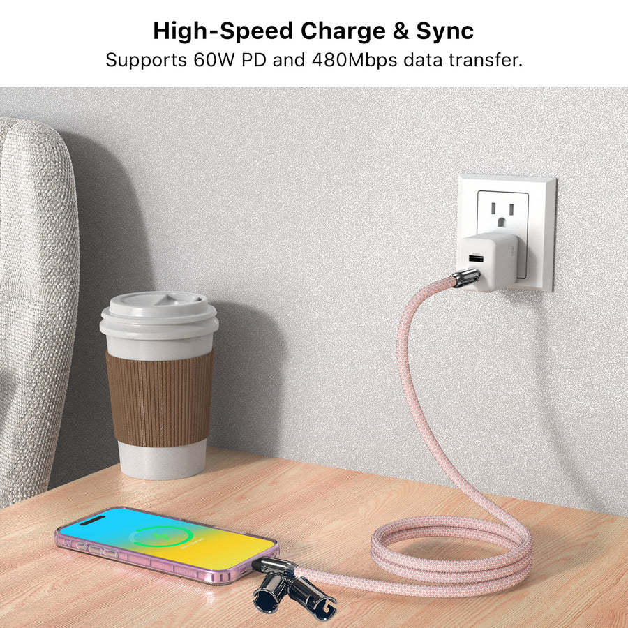 MyBat Tether Crossbody Strap + USB-C Charging Cable - 4FT - Pink - MCBCCMO12PK14-8.jpg