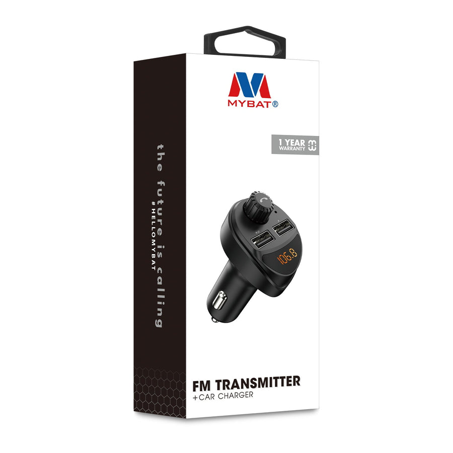 MyBat FM Transmitter + Car Charger - Black