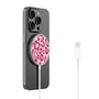 MyBat Design Lab Magnetic Wireless Charger - Silver - Pink Leopard Print - MCGWIRC18SL-007-2.jpg