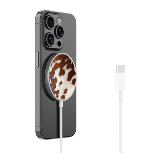 MyBat Design Lab Magnetic Wireless Charger - Silver - Cow Fur - MCGWIRC18SL-013-2.jpg