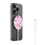 MyBat Design Lab Magnetic Wireless Charger - Silver - Pink Cow Print - MCGWIRC18SL-015-2.jpg