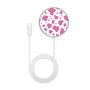 MyBat Design Lab Magnetic Wireless Charger - Silver - Pink Cow Print - MCGWIRC18SL-015-3.jpg