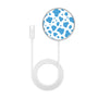 MyBat Design Lab Magnetic Wireless Charger - Silver - Blue Cow Print - MCGWIRC18SL-016-3.jpg