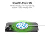 MyBat Design Lab Magnetic Wireless Charger - Silver - Blue Cow Print - MCGWIRC18SL-016-4.jpg