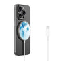 MyBat Design Lab Magnetic Wireless Charger - Silver - Butterfly & Flowers - MCGWIRC18SL-020-2.jpg