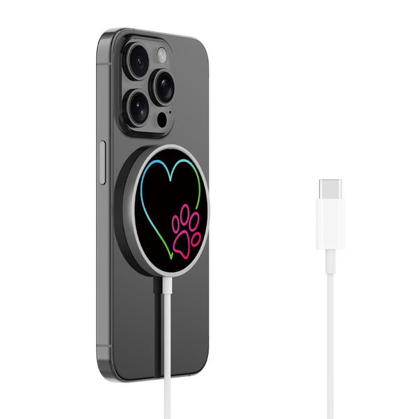 MyBat Design Lab Magnetic Wireless Charger - Silver - Puppy Love - MCGWIRC18SL-023-2.jpg